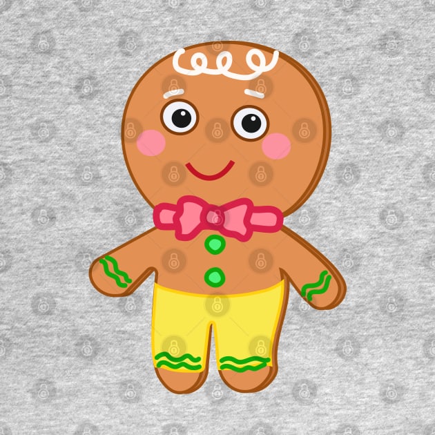 Gio Gingerbread Man - Christmas cartoon Character by Dinos Friends